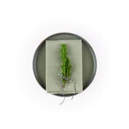 Sada 2 lněných ubrousků - pistáciová - miniatura 2