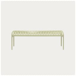 Zelená kovová zahradní lavice pro 3 osoby 160 cm Bloom - miniatura 1