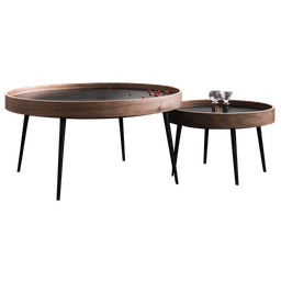 Dřevěný a kovový výsuvný stůl - Atlas - miniatura 2