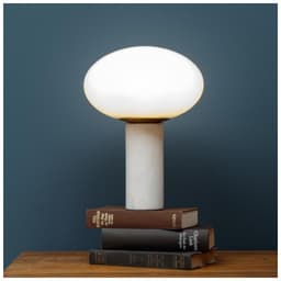 Bílá retro stolní lampa Shroom - miniatura 3