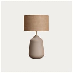 Béžová jutová stolní lampa Jutel - miniatura 2