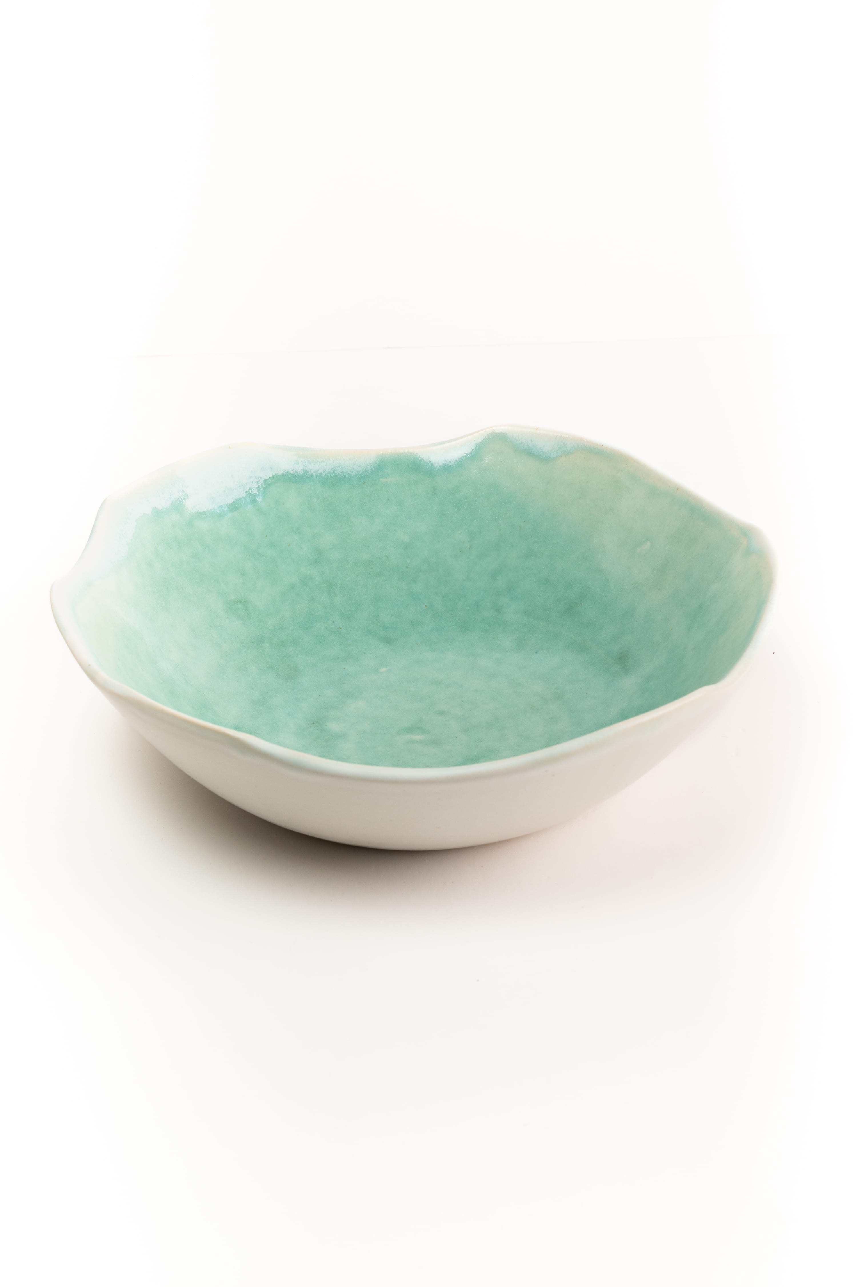 Tyrkysová vlnová mísa
