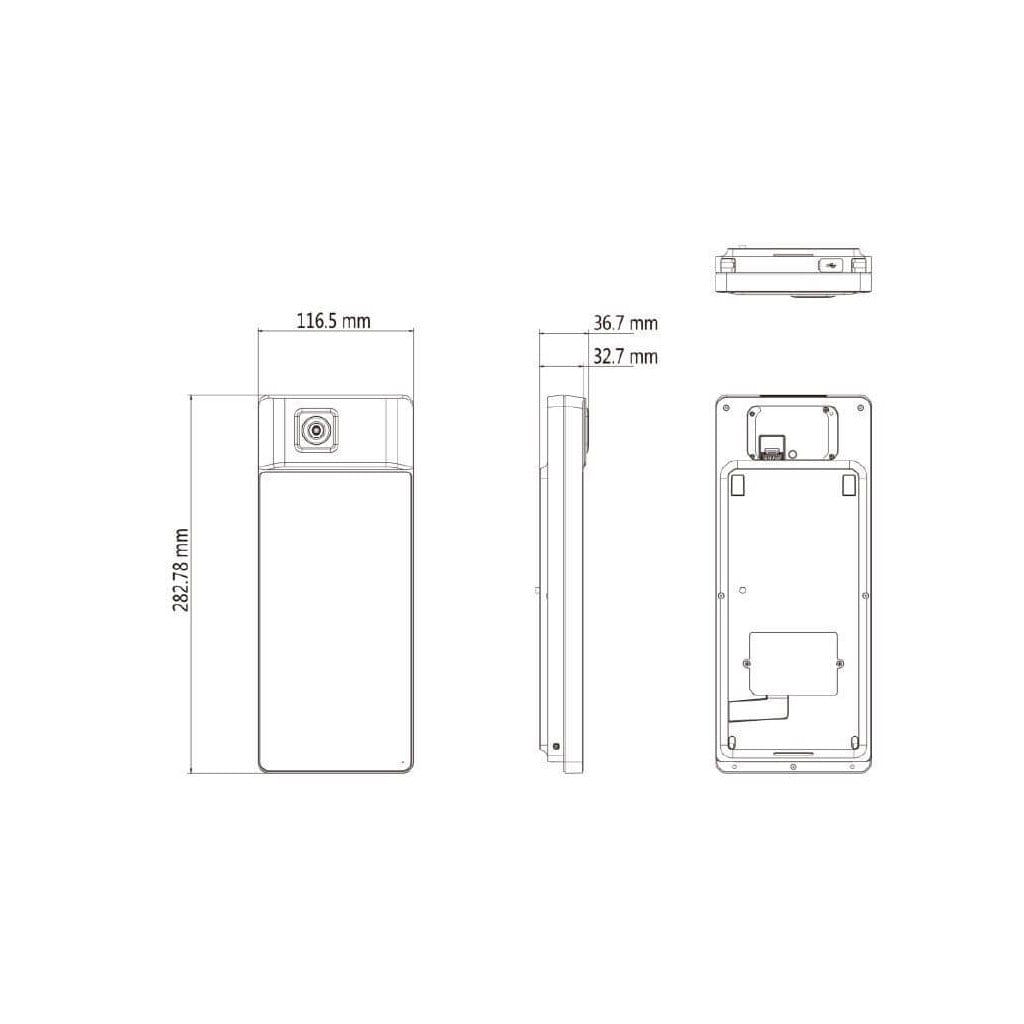 Terminál pro rozpoznávání obličeje HIKVISION, terminál pro řízení přístupu DS-K1T671TM-3XF